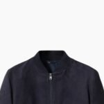 Men's Suede Bomber Leather Jacket