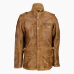 Men's Vintage Tan Military Jacket