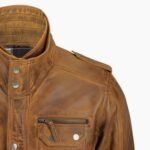 Men's Vintage Tan Military Jacket
