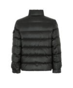 Men's Winter Jacket With Faux Fur Trim Black
