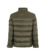 Men's Winter Jacket With Faux Fur Trim Olive