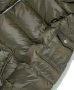 Men's Winter Jacket With Faux Fur Trim Olive
