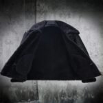 Mens Winter Style Black Snuff Faux Fur Real Leather Jacket