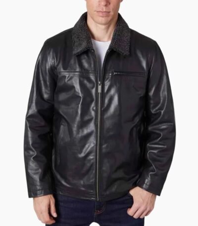 Men's Zipper Leather Jacket