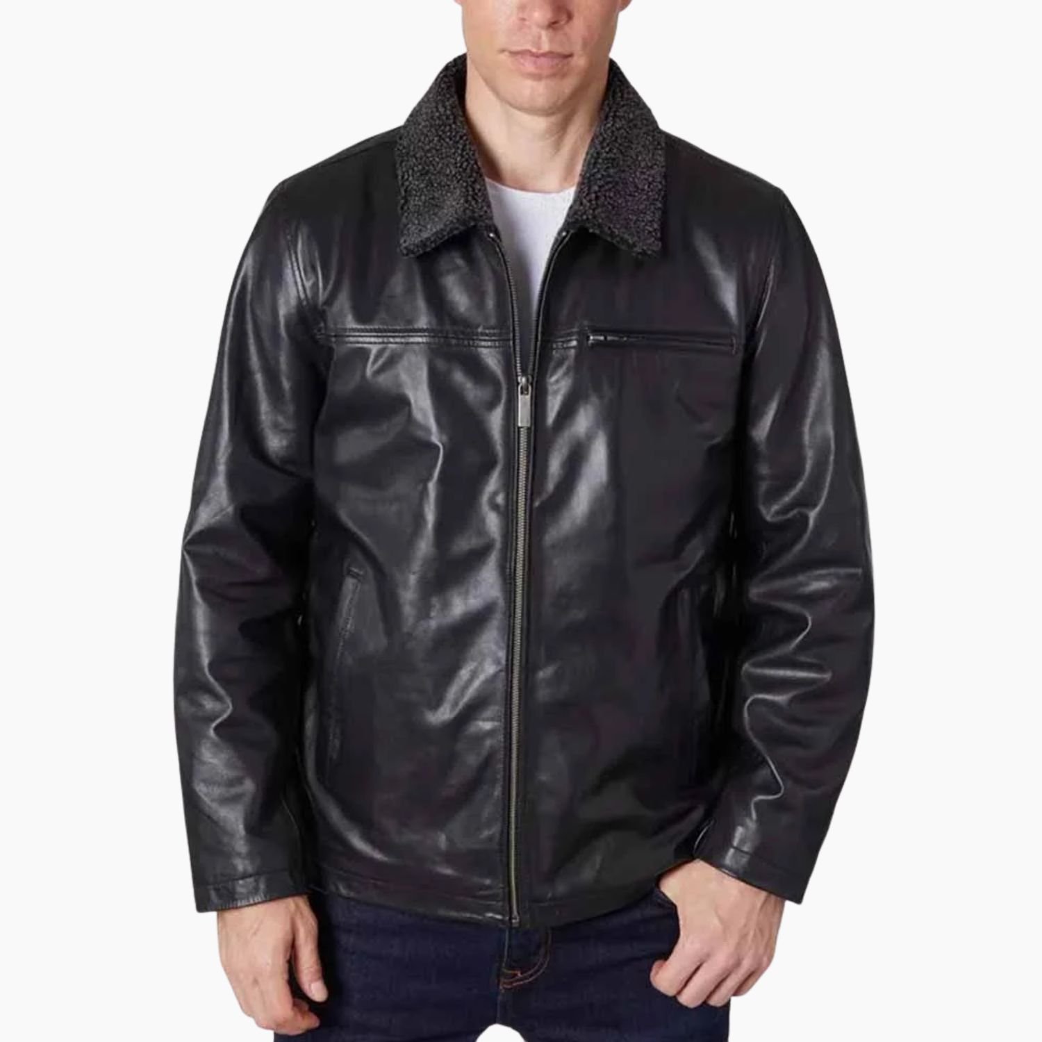Men's Zipper Leather Jacket Men's Zipper Leather Jacket