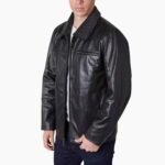 Men's Zipper Leather Jacket
