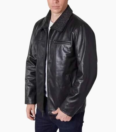 Men's Zipper Leather Jacket