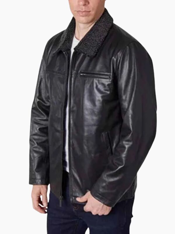 Men's Zipper Leather Jacket