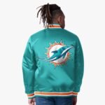 Miami Dolphins Closer Aqua Satin Jacket
