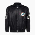 Miami Dolphins Full Leather Jacket