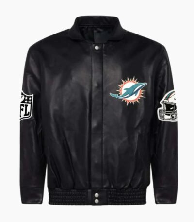 Miami Dolphins Full Leather Jacket