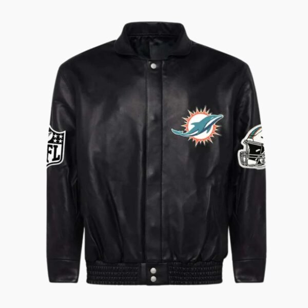 Miami Dolphins Full Leather Jacket
