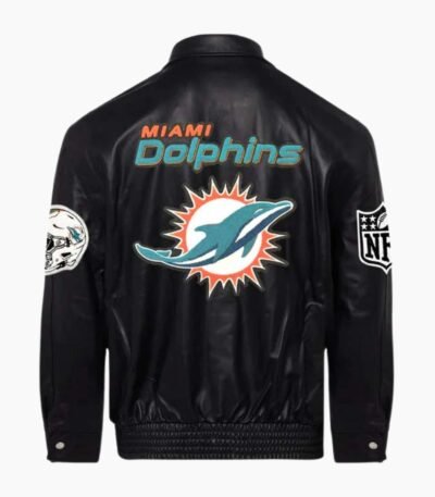 Miami Dolphins Full Leather Jacket