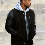 Michael B Jordan Creed Bomber Stylish Jacket With Cowhide Leather Sleeves