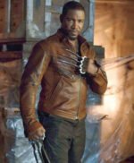 Michael Jai Bronze Tiger Brown Stylish Leather Jacket