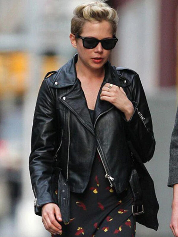 Michelle Williams Black Leather Jacket