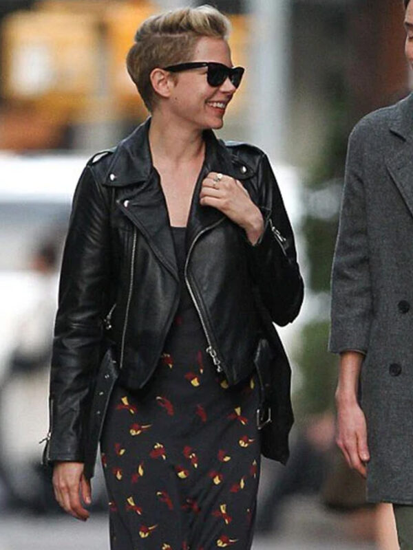 Michelle Williams Black Leather Jacket