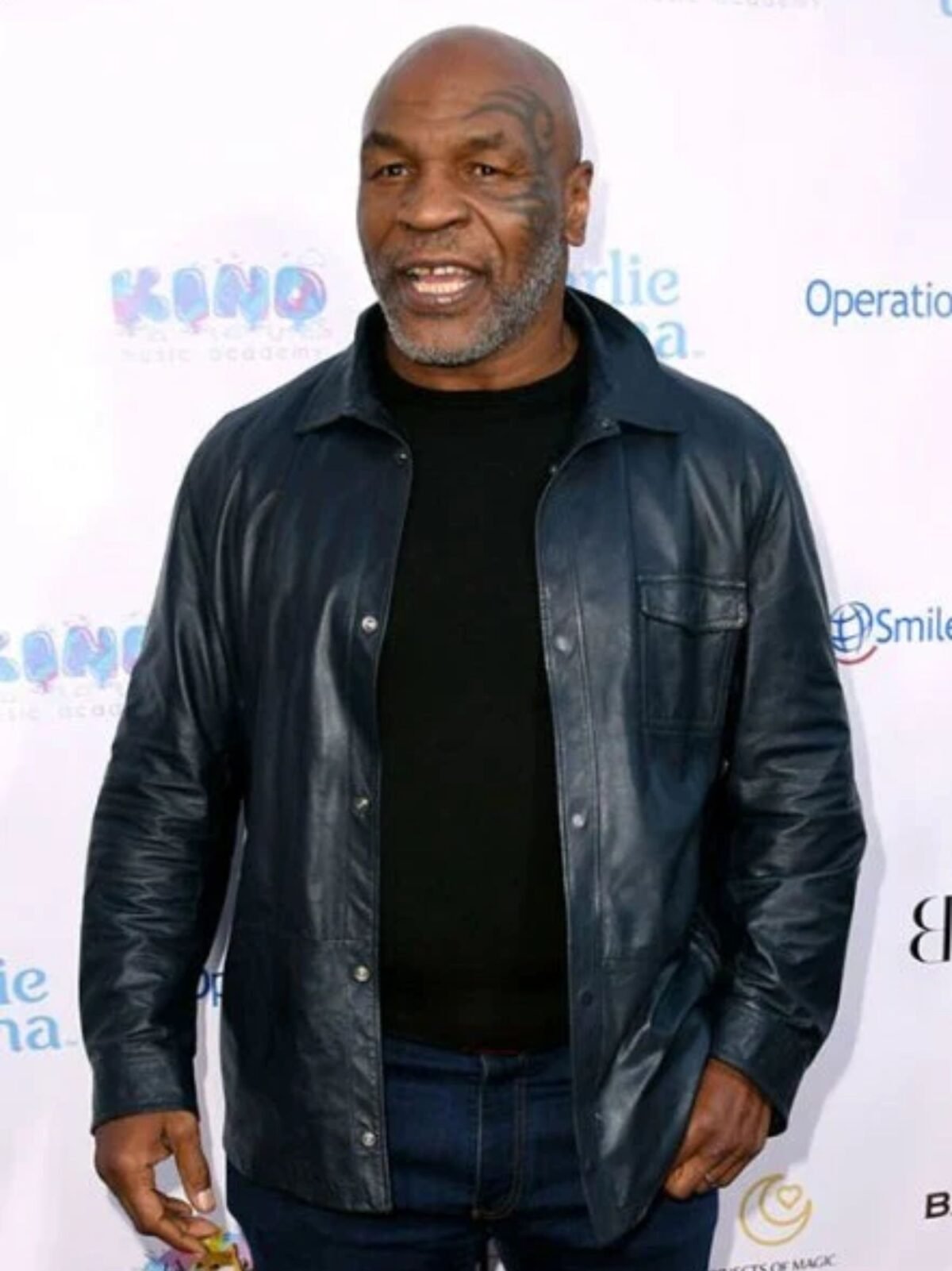 Mike Tyson Leather Shirt Mike Tyson Black Shirt