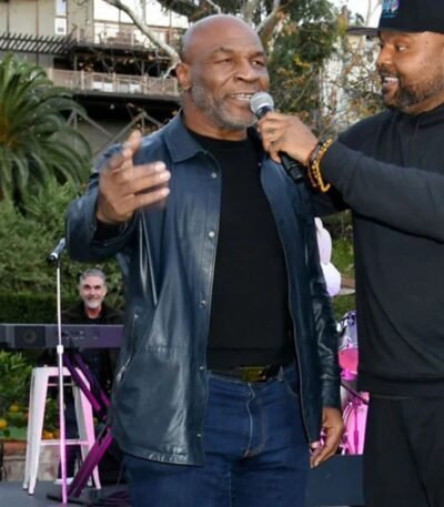 Mike Tyson Leather Shirt Mike Tyson Black Shirt