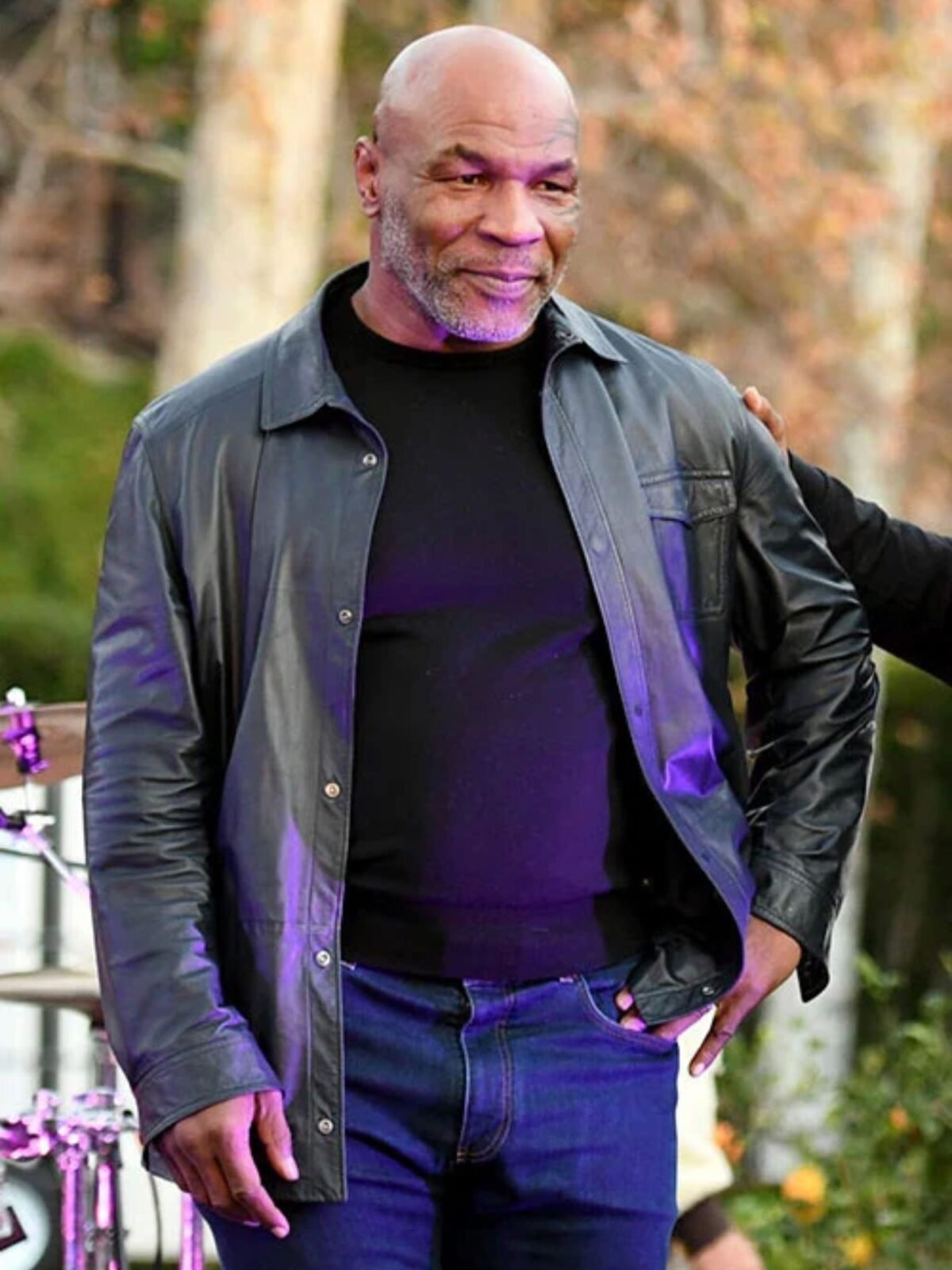 Mike Tyson Leather Shirt Mike Tyson Black Shirt