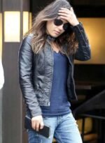 Mila Kunis Stylish Leather Jacket