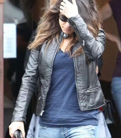 Mila Kunis Stylish Leather Jacket