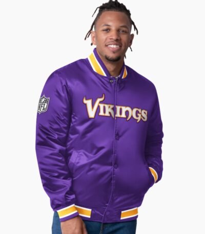 Minnesota Vikings Closer Purple Satin Jacket