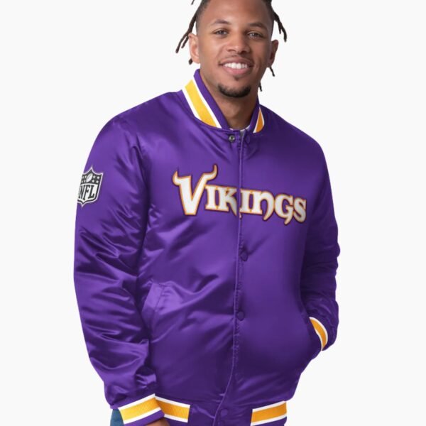 Minnesota Vikings Closer Purple Satin Jacket