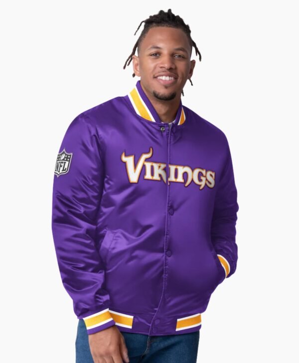 Minnesota Vikings Closer Purple Satin Jacket