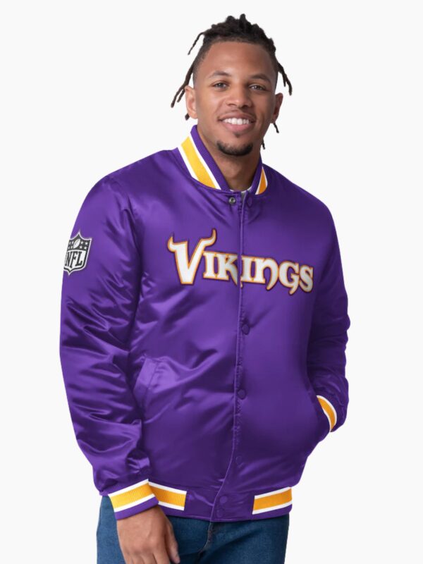 Minnesota Vikings Closer Purple Satin Jacket