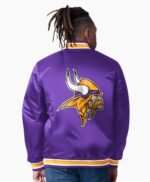Minnesota Vikings Closer Purple Satin Jacket
