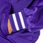 Minnesota Vikings NFL Satin Purple Bomber Jacket