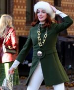 Modern Love Lexi Green Long Wool Coat