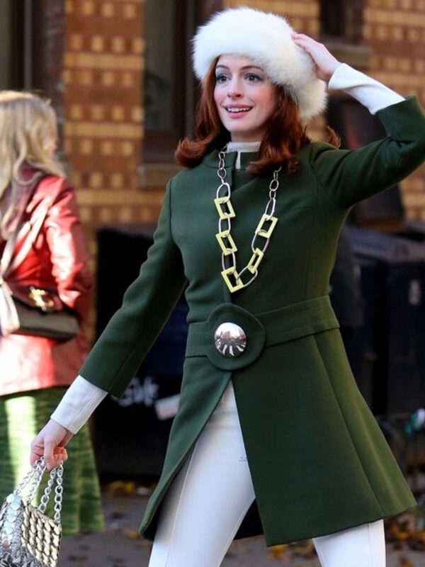 Modern Love Lexi Green Long Wool Coat