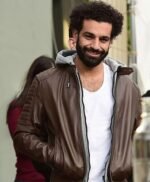 Mohamed Salah Hoodie Style Leather Jacket