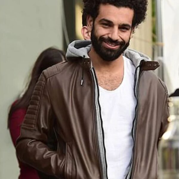 Mohamed Salah Hoodie Style Leather Jacket