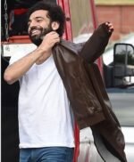 Mohamed Salah Hoodie Style Leather Jacket