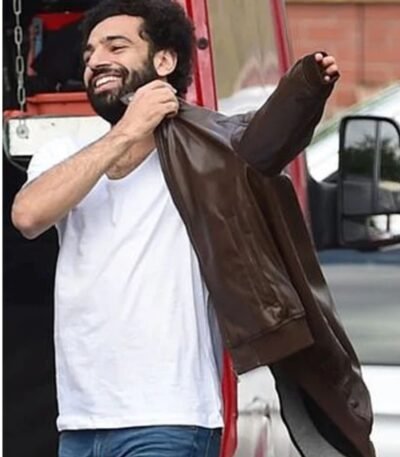 Mohamed Salah Hoodie Style Leather Jacket