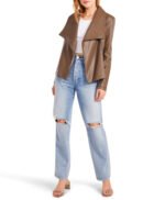 Moto Biker Leather Jacket Dakota Up to Speed