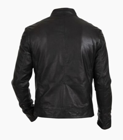 Motorcycle Black Leather Jacket