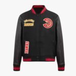 NBA Atlanta Hawks Retro Classics Women's Rib Wool Varsity Jacket