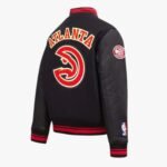 NBA Atlanta Hawks Retro Classics Women's Rib Wool Varsity Jacket