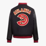 NBA Atlanta Hawks Retro Classics Women's Rib Wool Varsity Jacket