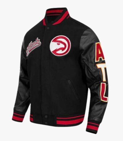 NBA Atlanta Hawks Script Tail Men's Rib Wool Varsity