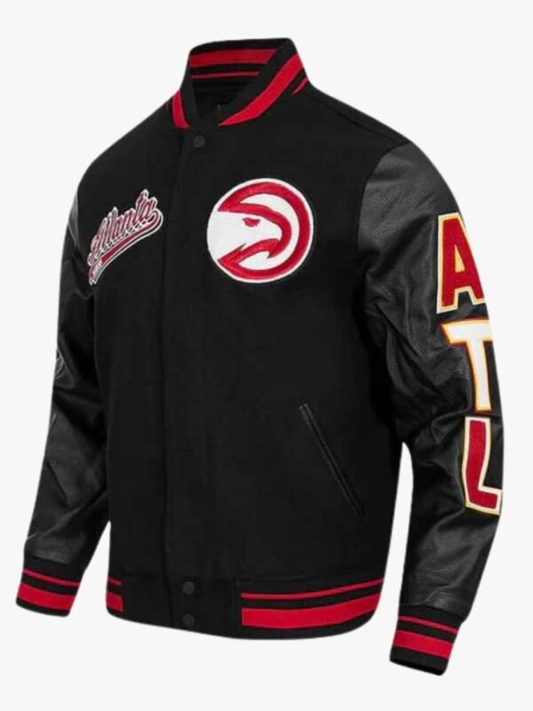 NBA Atlanta Hawks Script Tail Men's Rib Wool Varsity