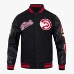 NBA Atlanta Hawks Script Tail Men's Rib Wool Varsity