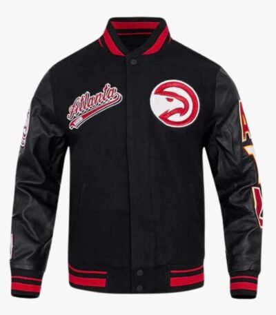 NBA Atlanta Hawks Script Tail Men's Rib Wool Varsity