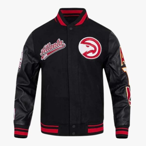 NBA Atlanta Hawks Script Tail Men's Rib Wool Varsity