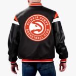 NBA Atlanta Hawks Varsity Leather Jacket