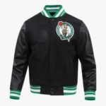 NBA Boston Celtics Mashup Men's Rib Wool Varsity Jacket